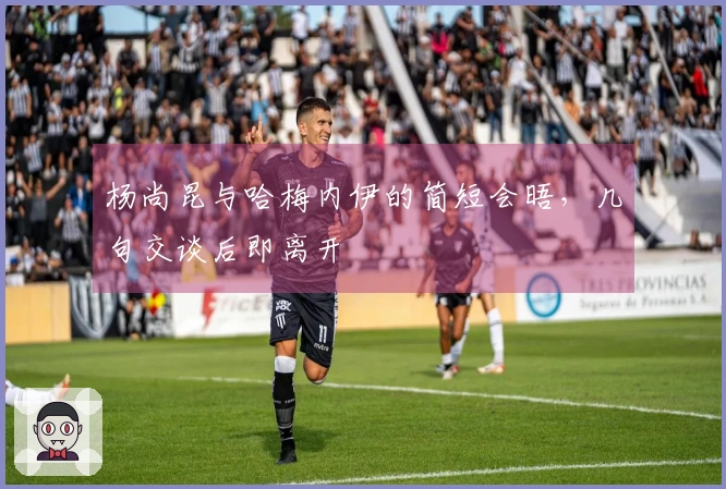 杨尚昆与哈梅内伊的简短会晤，几句交谈后即离开